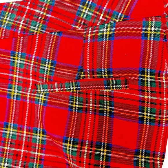 Like New! Tommy Hilfiger Red Plaid Pants Size 2 - Picture 5 of 7